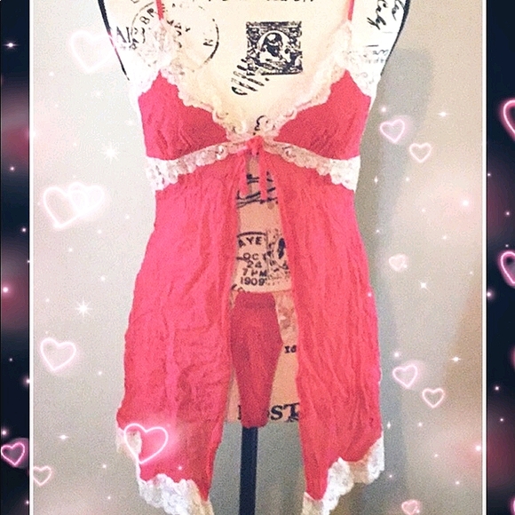 Vintage Y2K Silk Victoria’s Secret BabyDoll Set - Picture 5 of 5